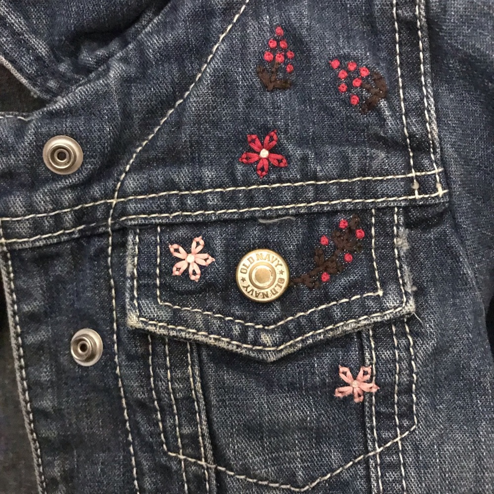 Embroidered denim jacket - Picture 2 of 3